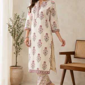 Ethnic kurti with bottom design