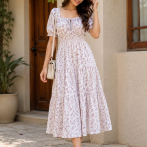 casual floral dress for women